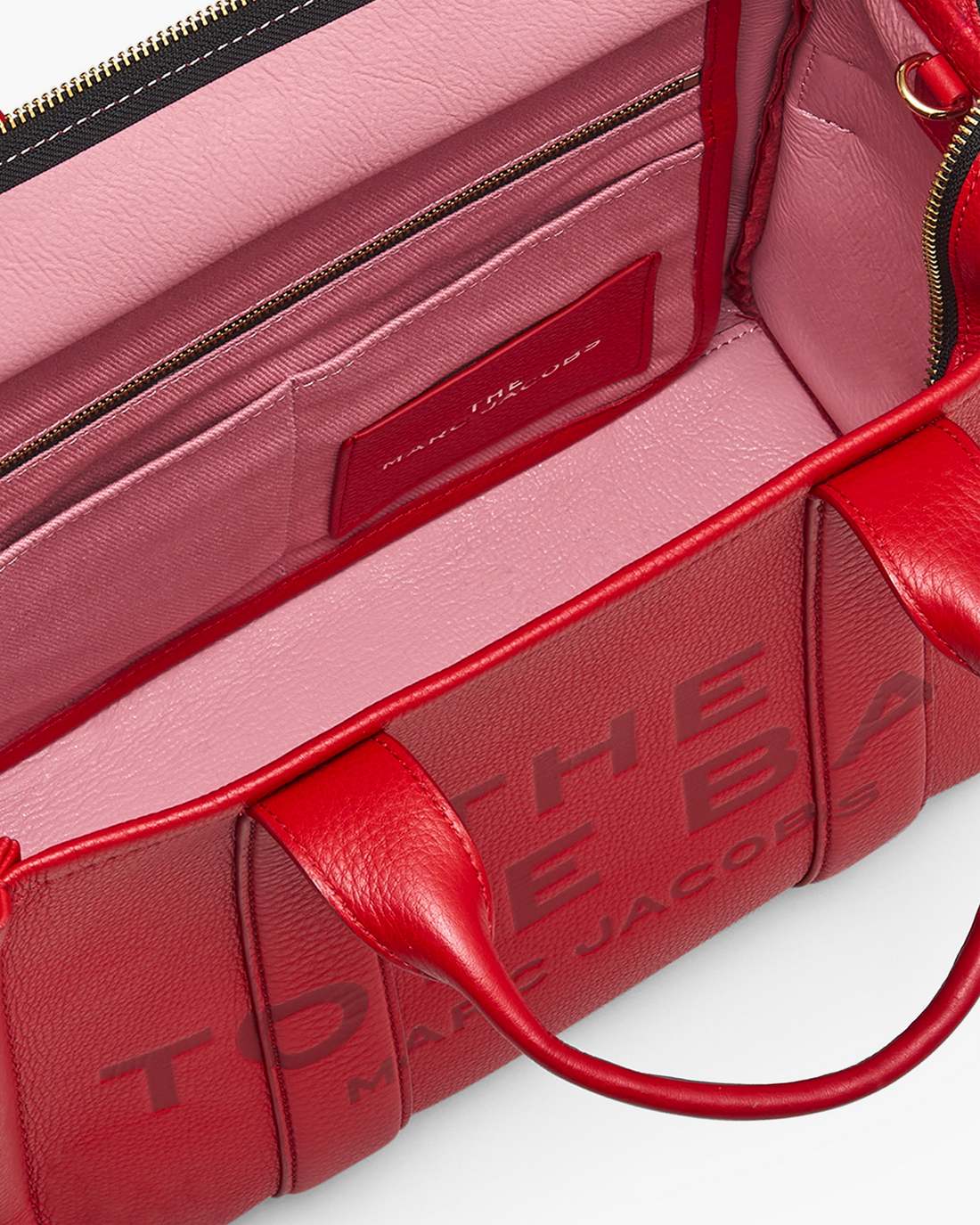 Marc Jacobs Great Value - The Leather Medium Tote Bag True Red
