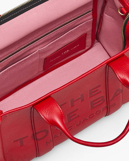 Marc Jacobs Great Value - The Leather Medium Tote Bag True Red