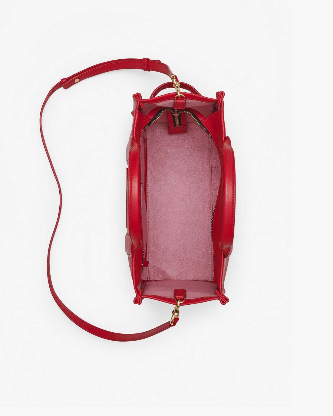 Marc Jacobs Great Value - The Leather Medium Tote Bag True Red