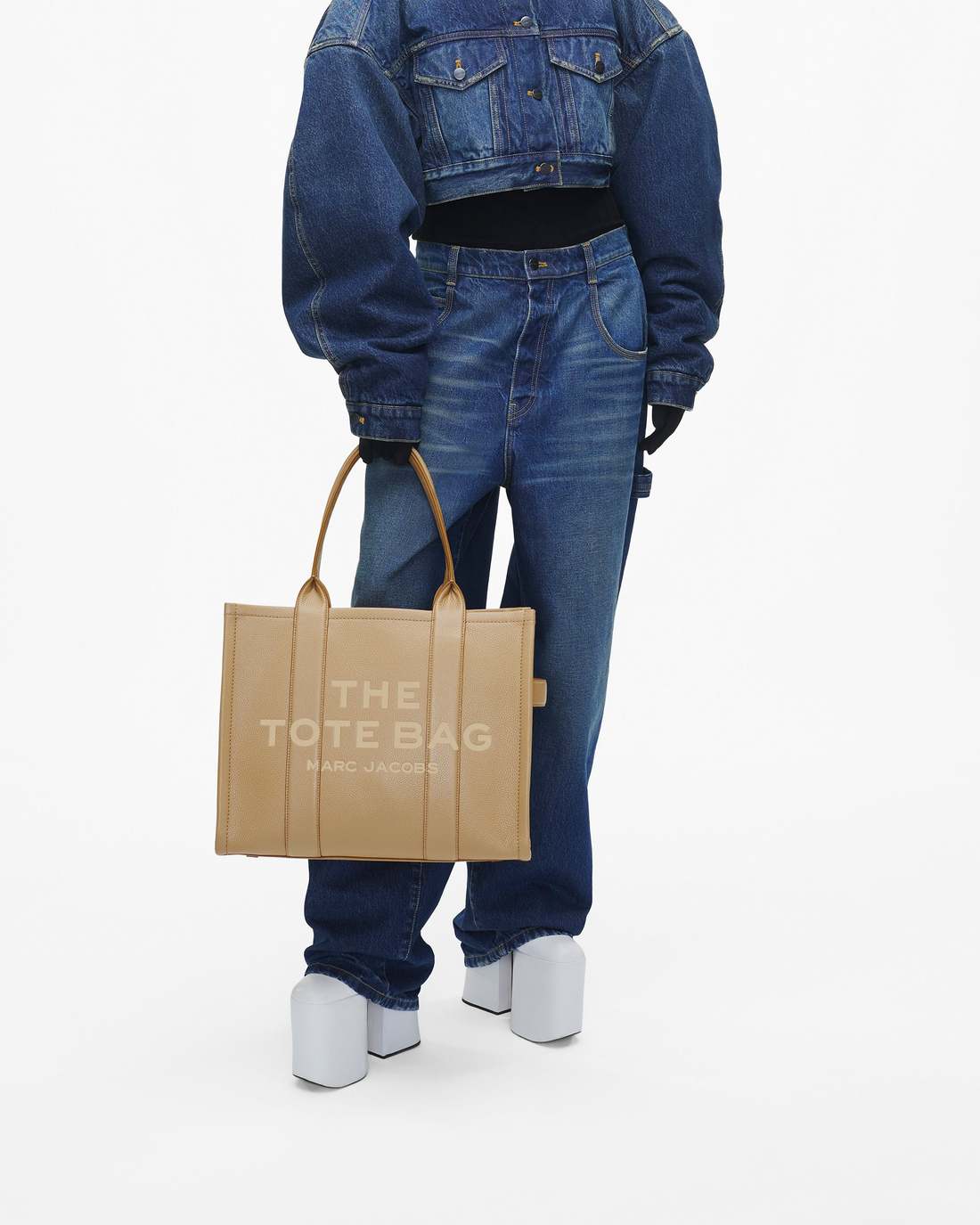 Marc Jacobs Special Offer - The Leather Large Tote Bag Camel