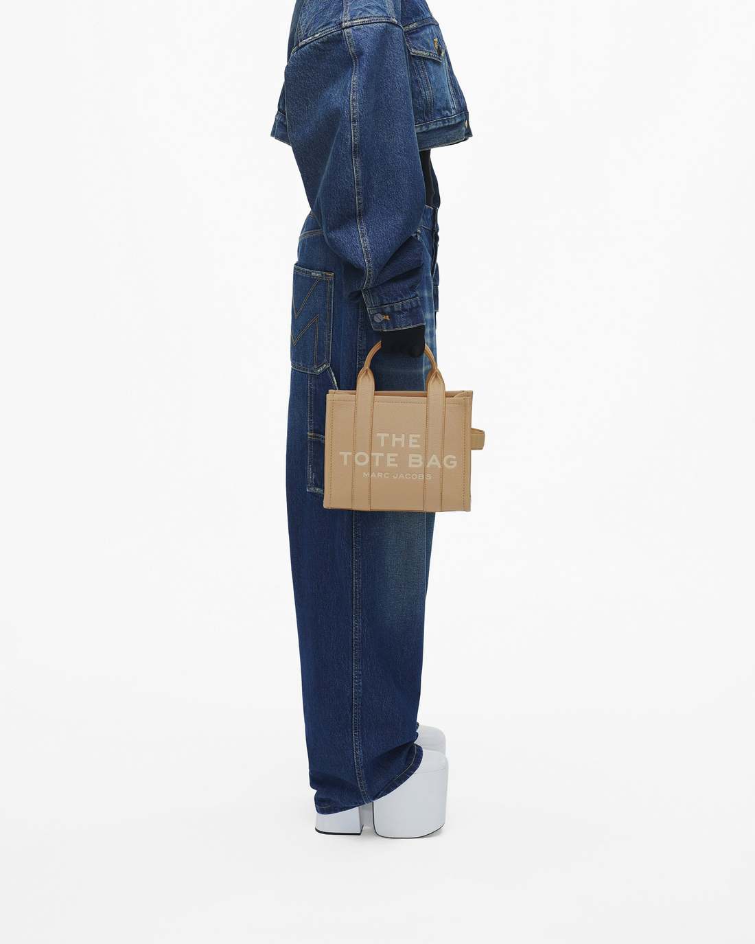 Marc Jacobs New - The Leather Small Tote Bag Camel