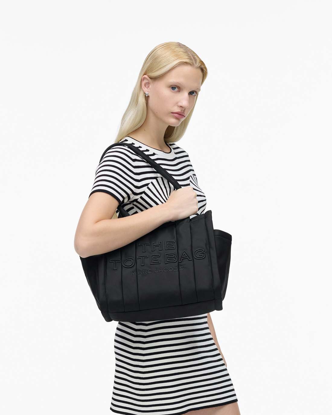 Marc Jacobs Smart Buy - The Puffy Nylon Medium Tote Bag Black
