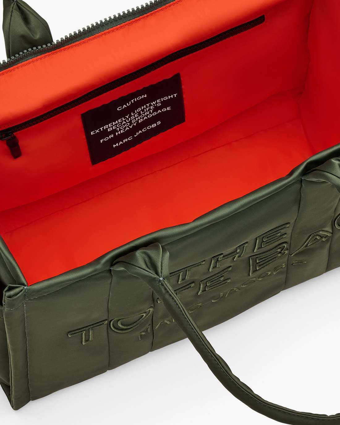 Marc Jacobs Discount - The Puffy Nylon Large Tote Bag Army Green