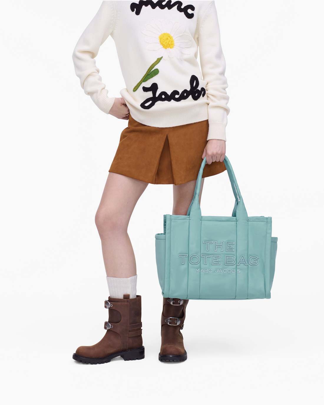 Marc Jacobs Trending - The Puffy Nylon Large Tote Bag Sky Blue