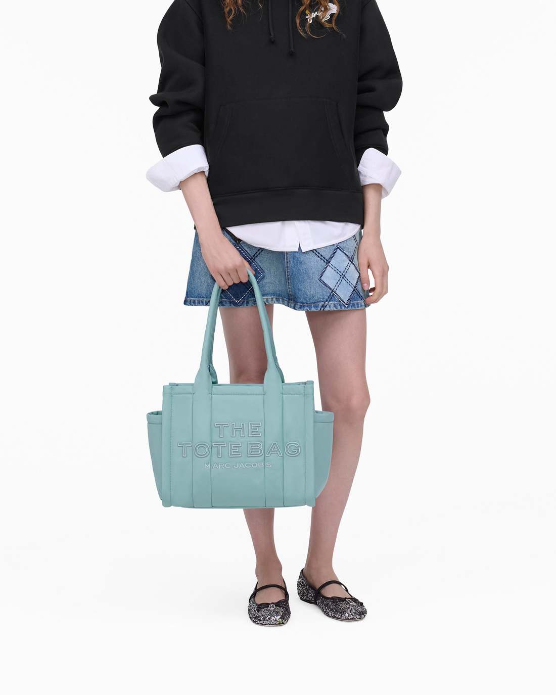 Marc Jacobs Value - The Puffy Nylon Medium Tote Bag Sky Blue
