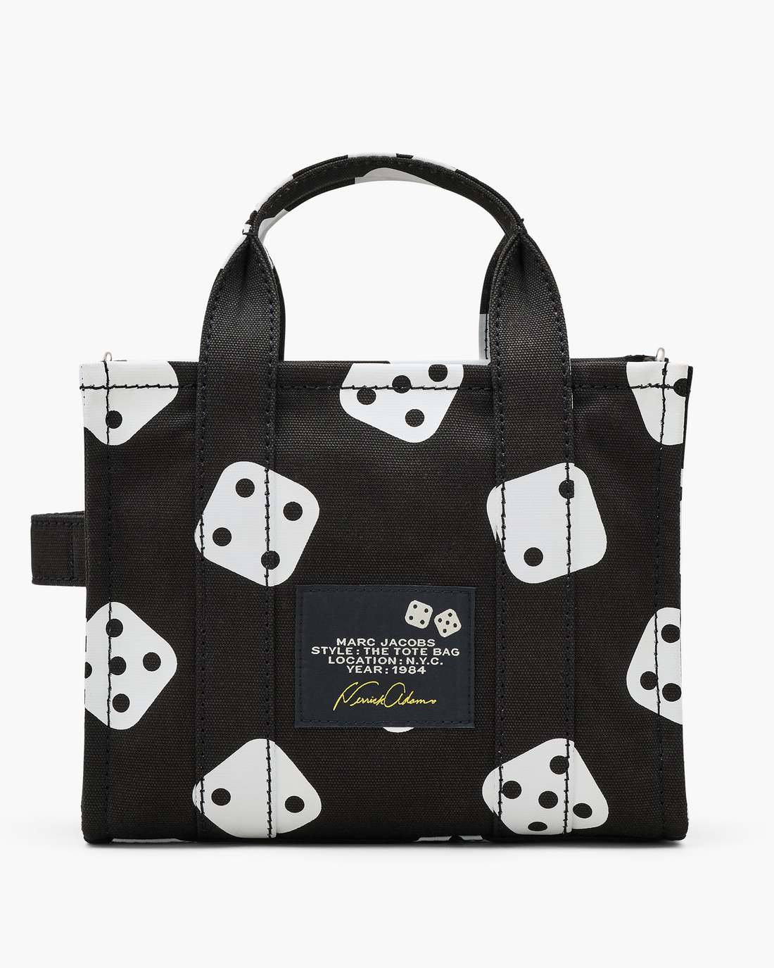 Marc Jacobs Popular - Derrick Adams X Marc Jacobs Canvas Small Tote Bag Black/White