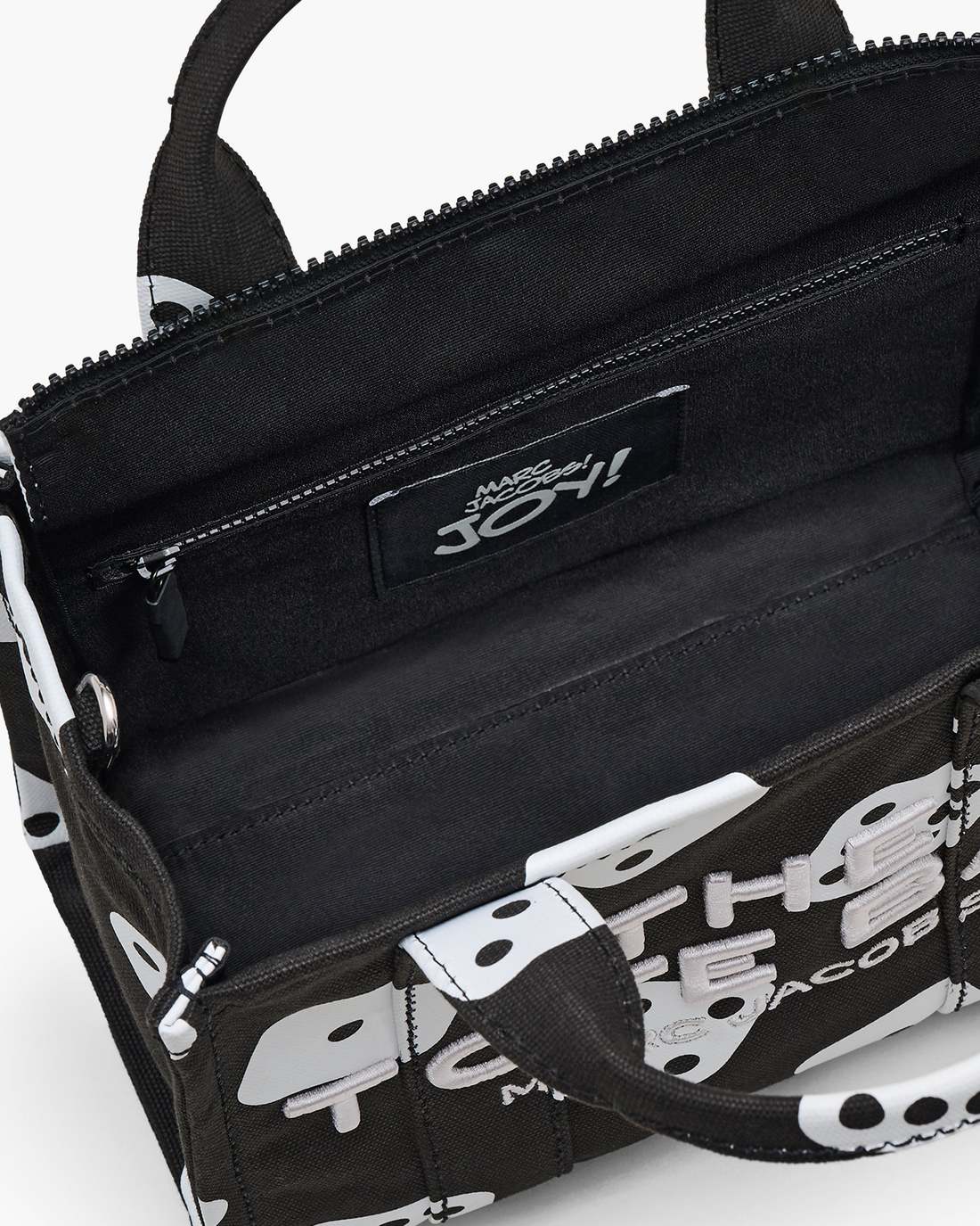 Marc Jacobs Popular - Derrick Adams X Marc Jacobs Canvas Small Tote Bag Black/White