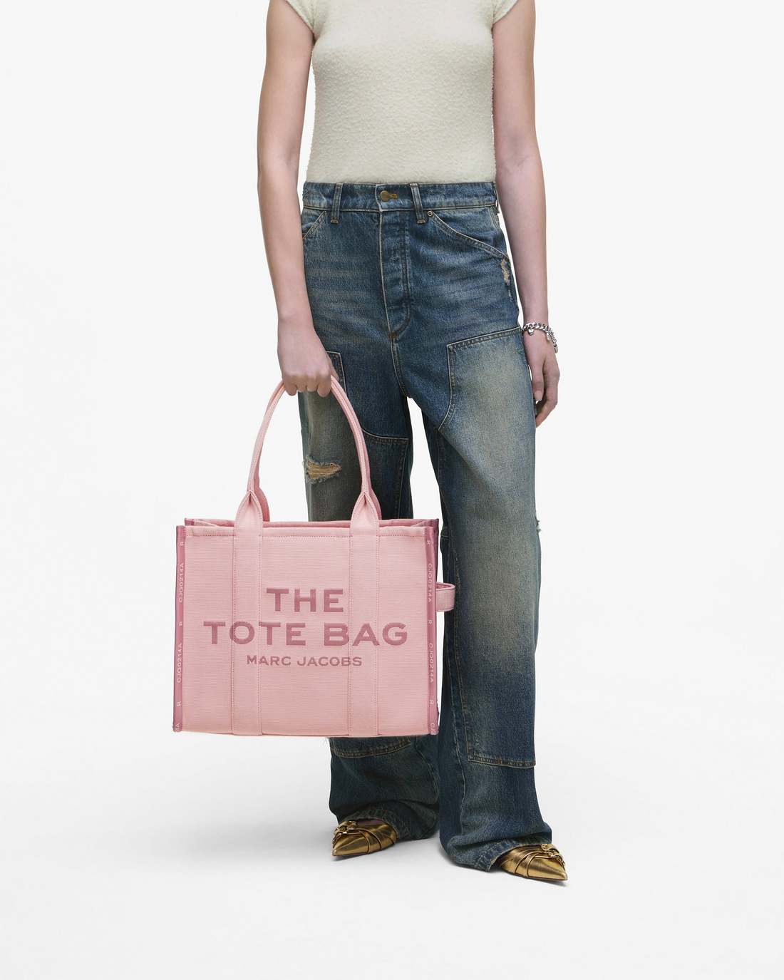 Marc Jacobs Hot Sale - The Jacquard Large Tote Bag Rose