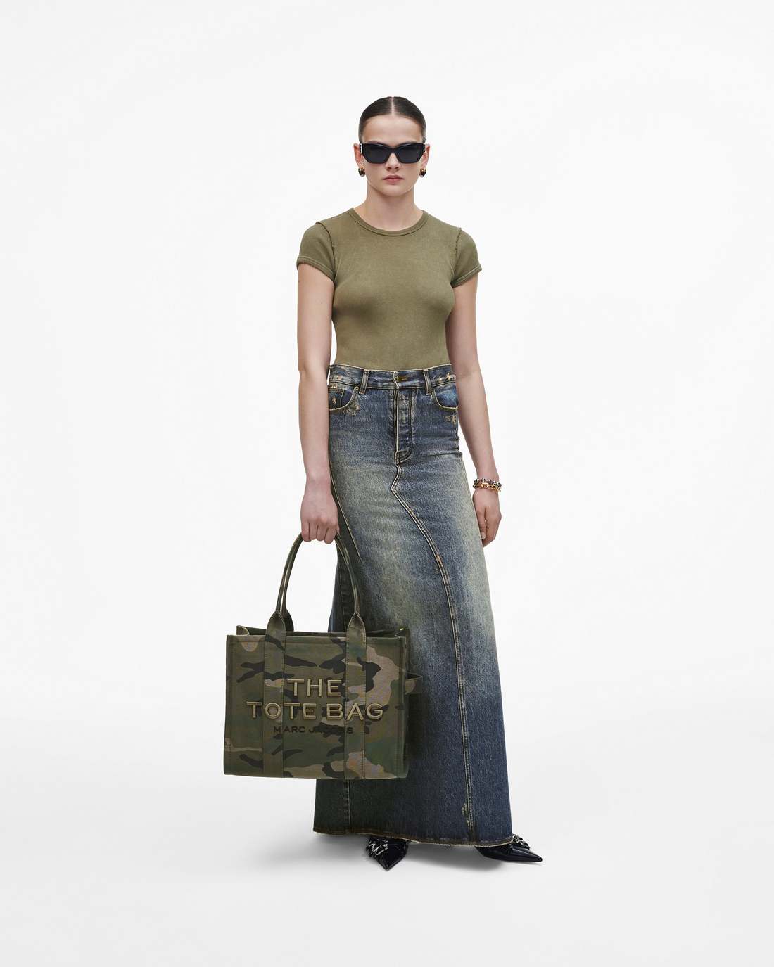 Marc Jacobs Everyday - The Camo Jacquard Large Tote Bag Camo Multi