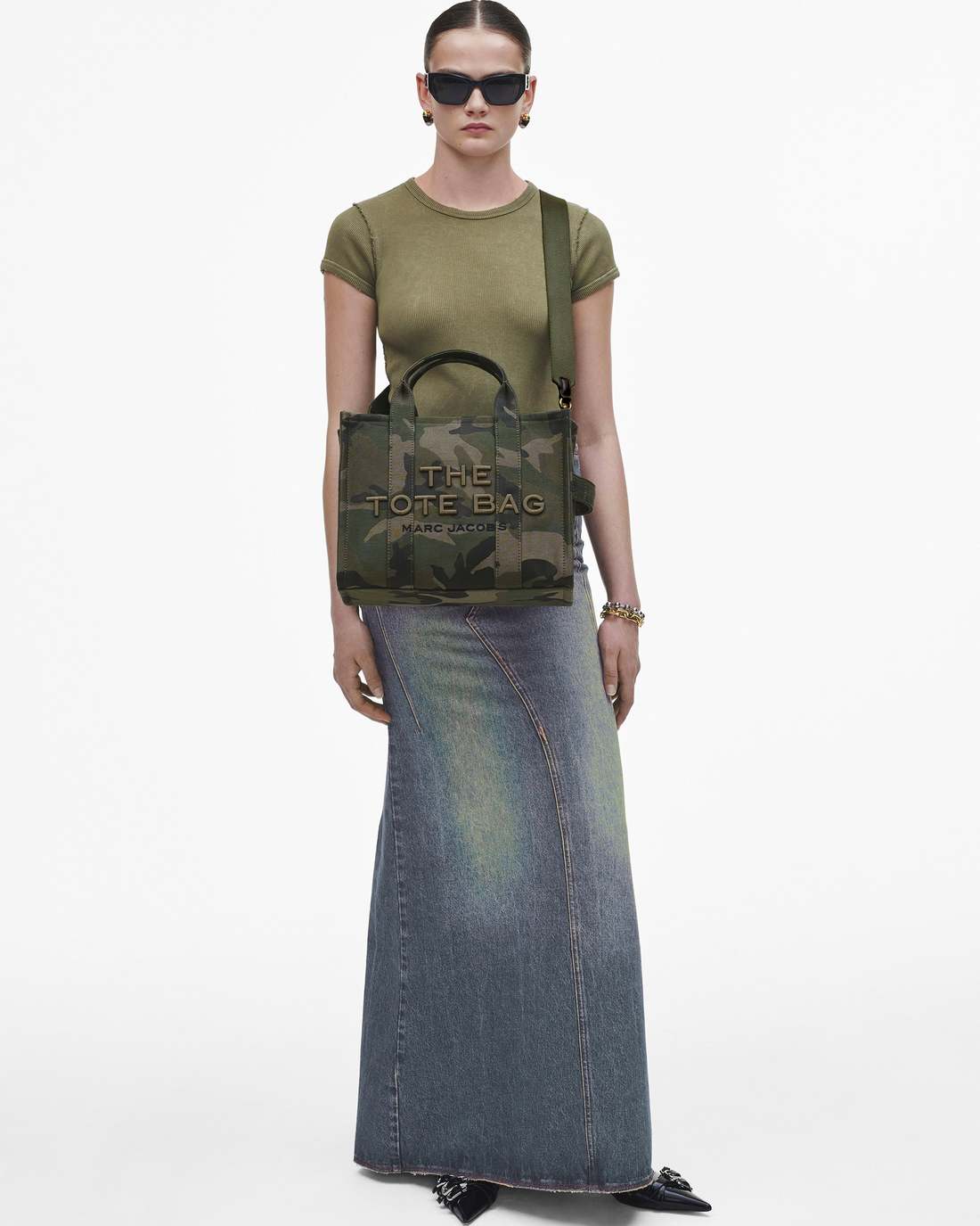 Marc Jacobs Best Price - The Camo Jacquard Medium Tote Bag Camo Multi
