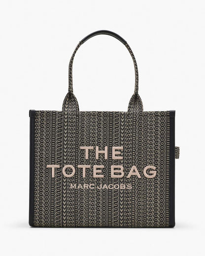 Marc Jacobs Smart Buy - The Monogram Jacquard Large Tote Bag Beige Multi