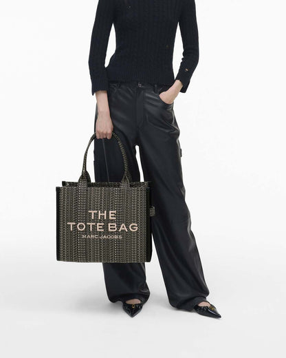 Marc Jacobs Smart Buy - The Monogram Jacquard Large Tote Bag Beige Multi