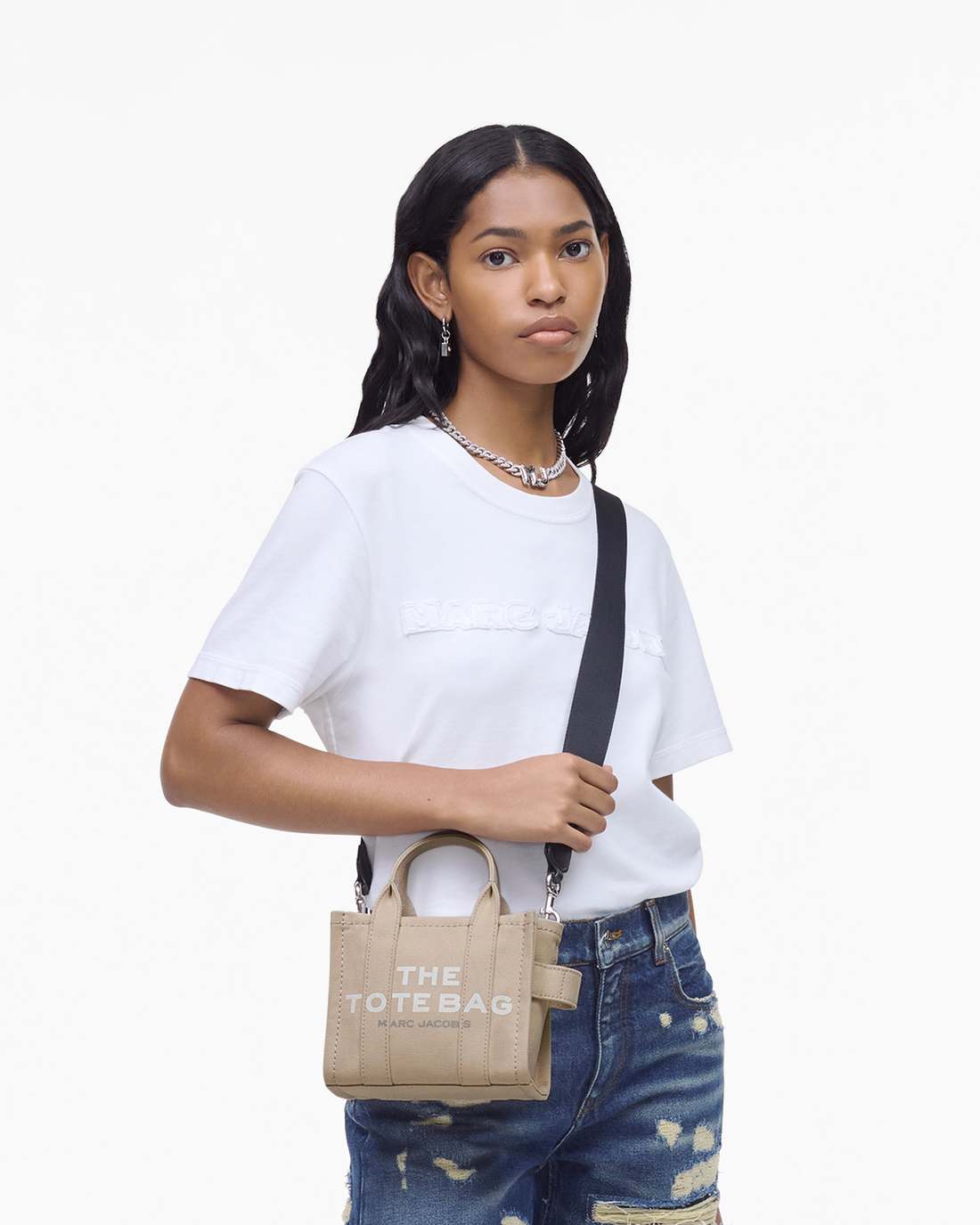 Marc Jacobs Smart Buy - The Canvas Crossbody Tote Bag Beige