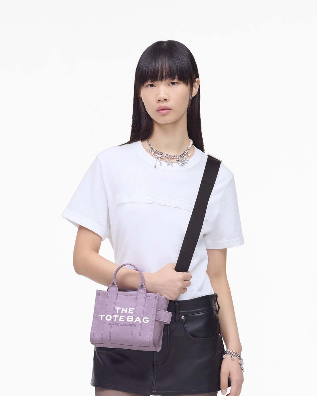 Marc Jacobs Discount - The Canvas Crossbody Tote Bag Lilac