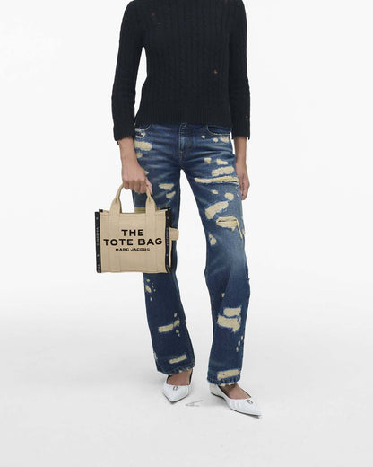 Marc Jacobs Trusted - The Jacquard Small Tote Bag Warm Sand