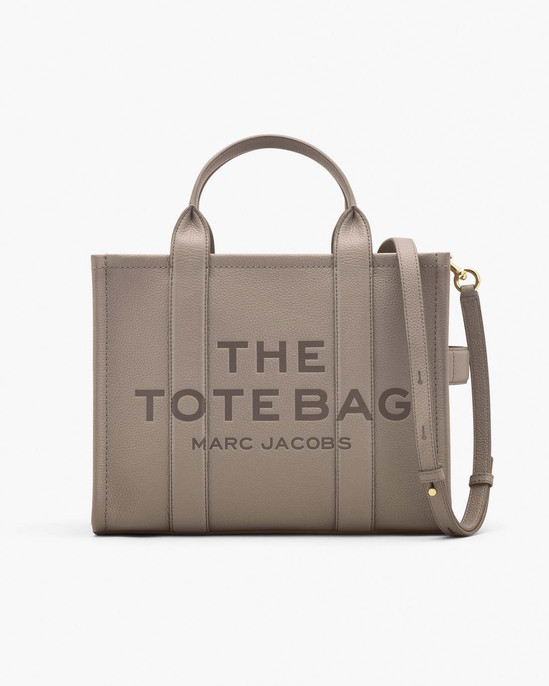 Marc Jacobs Featured - The Leather Medium Tote Bag Cement