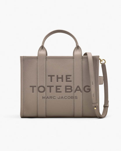 Marc Jacobs Featured - The Leather Medium Tote Bag Cement