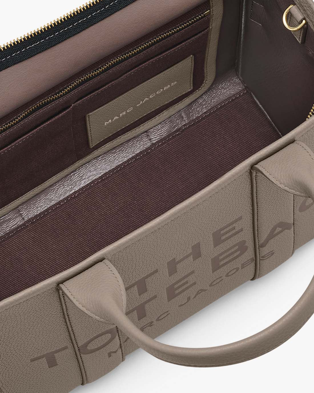 Marc Jacobs Featured - The Leather Medium Tote Bag Cement
