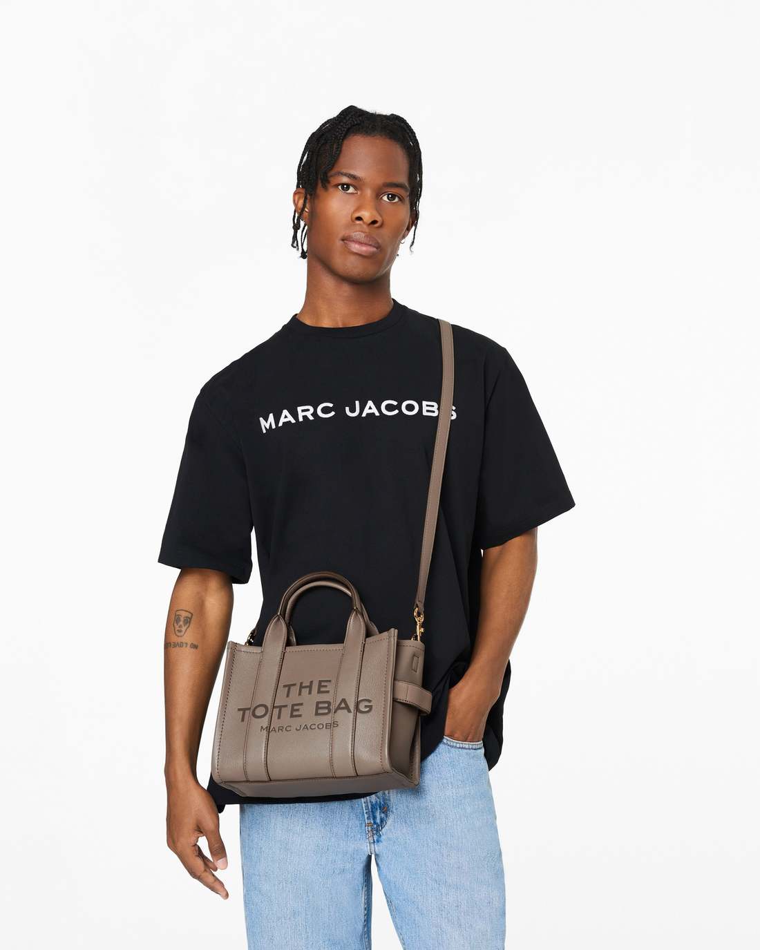 Marc Jacobs Exclusive - The Leather Small Tote Bag Cement