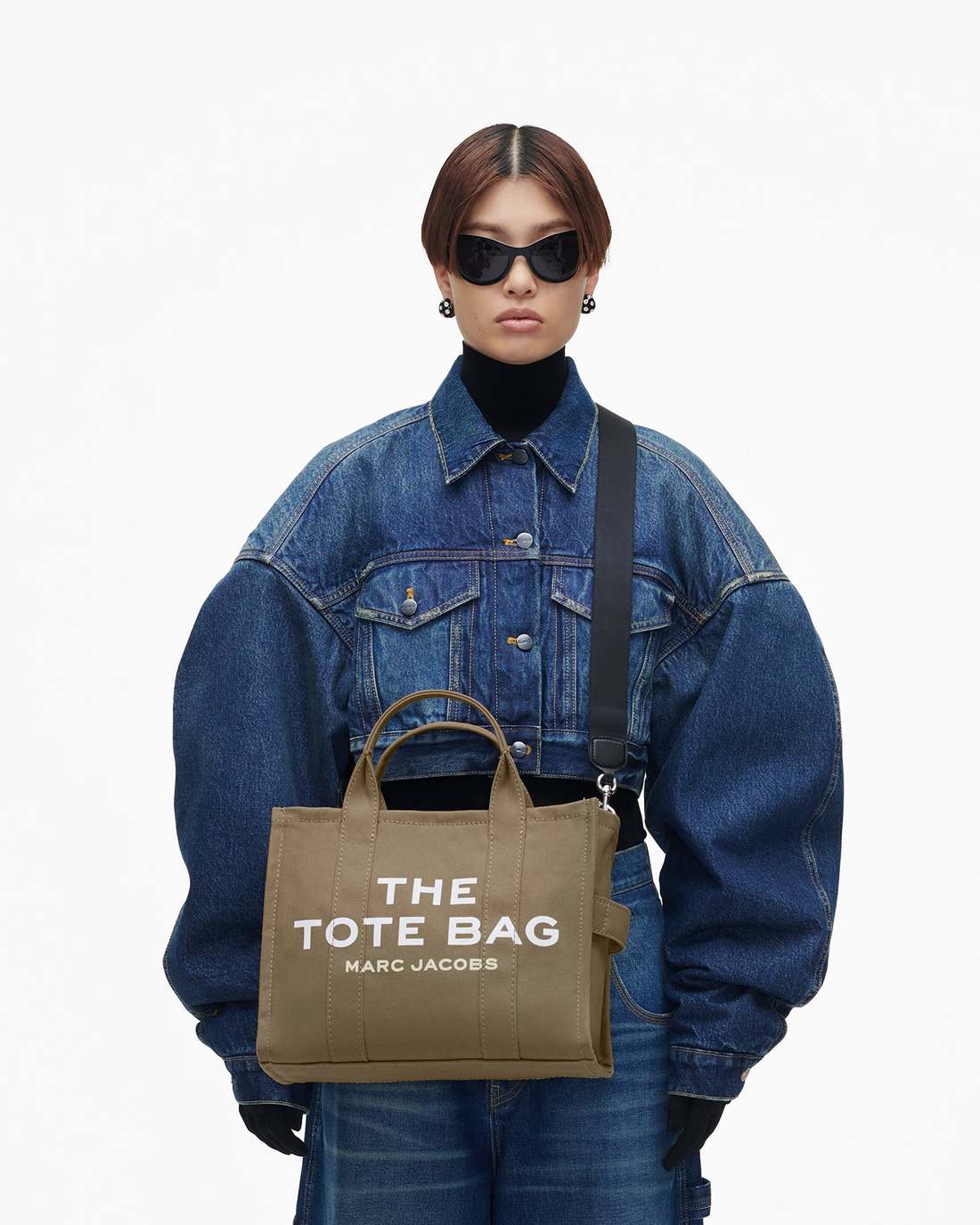 Marc Jacobs Trending - The Canvas Medium Tote Bag Slate Green