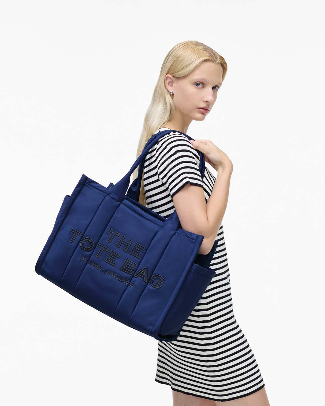 Marc Jacobs Trending - The Puffy Nylon Large Tote Bag Blue Sea