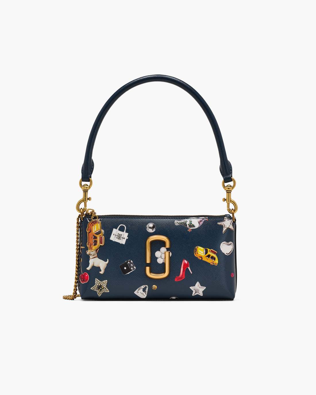 Marc Jacobs Trending - The Trinket Snapshot Convertible Shoulder Bag Navy Multi