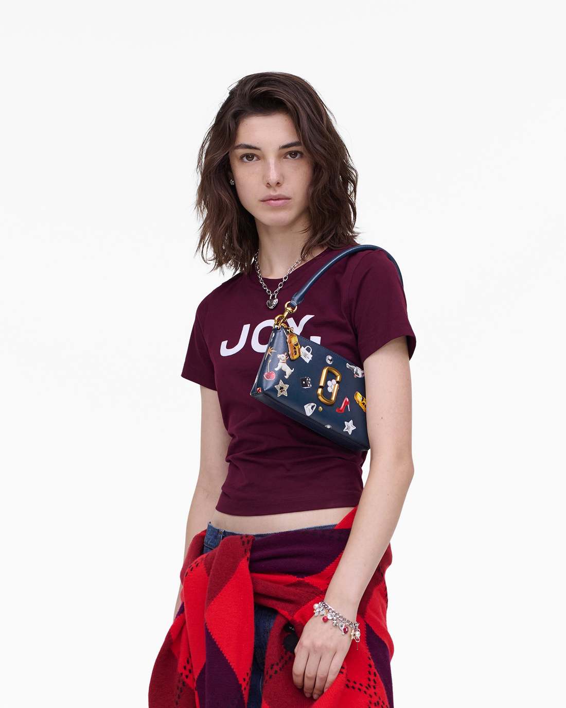 Marc Jacobs Trending - The Trinket Snapshot Convertible Shoulder Bag Navy Multi