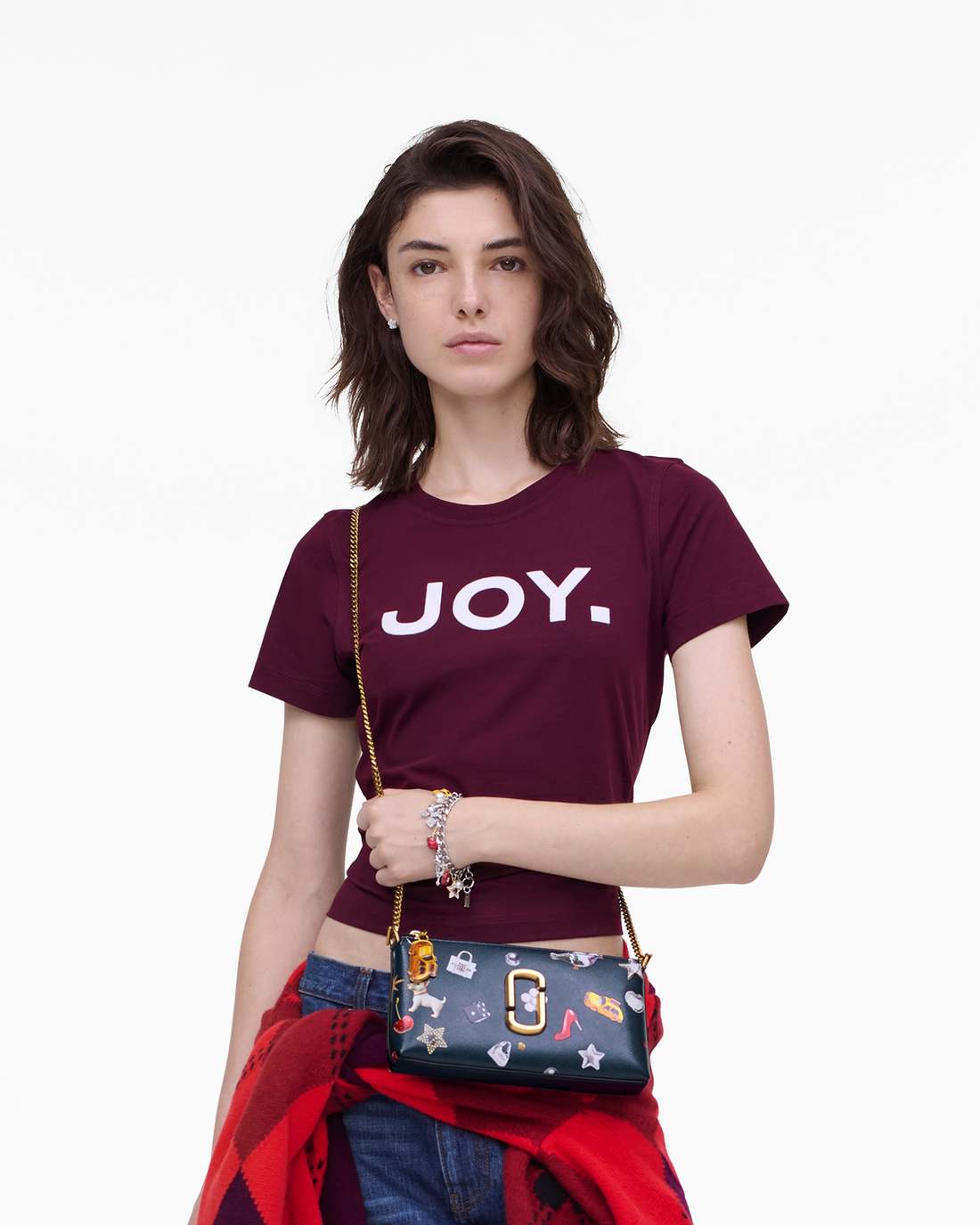 Marc Jacobs Trending - The Trinket Snapshot Convertible Shoulder Bag Navy Multi