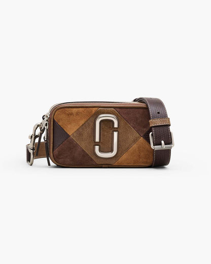 Marc Jacobs Customer Favorite - The Suede Patchwork Snapshot Brown Multi