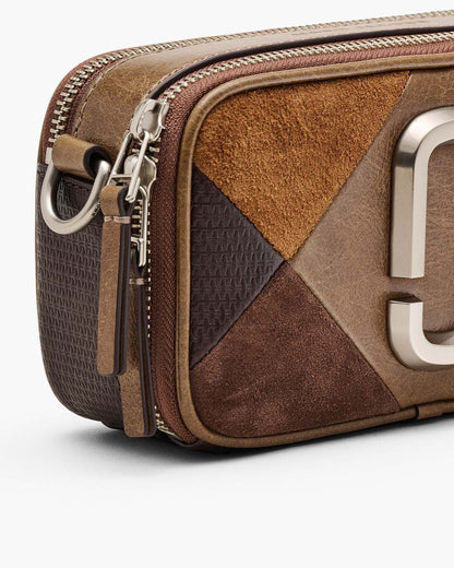 Marc Jacobs Customer Favorite - The Suede Patchwork Snapshot Brown Multi