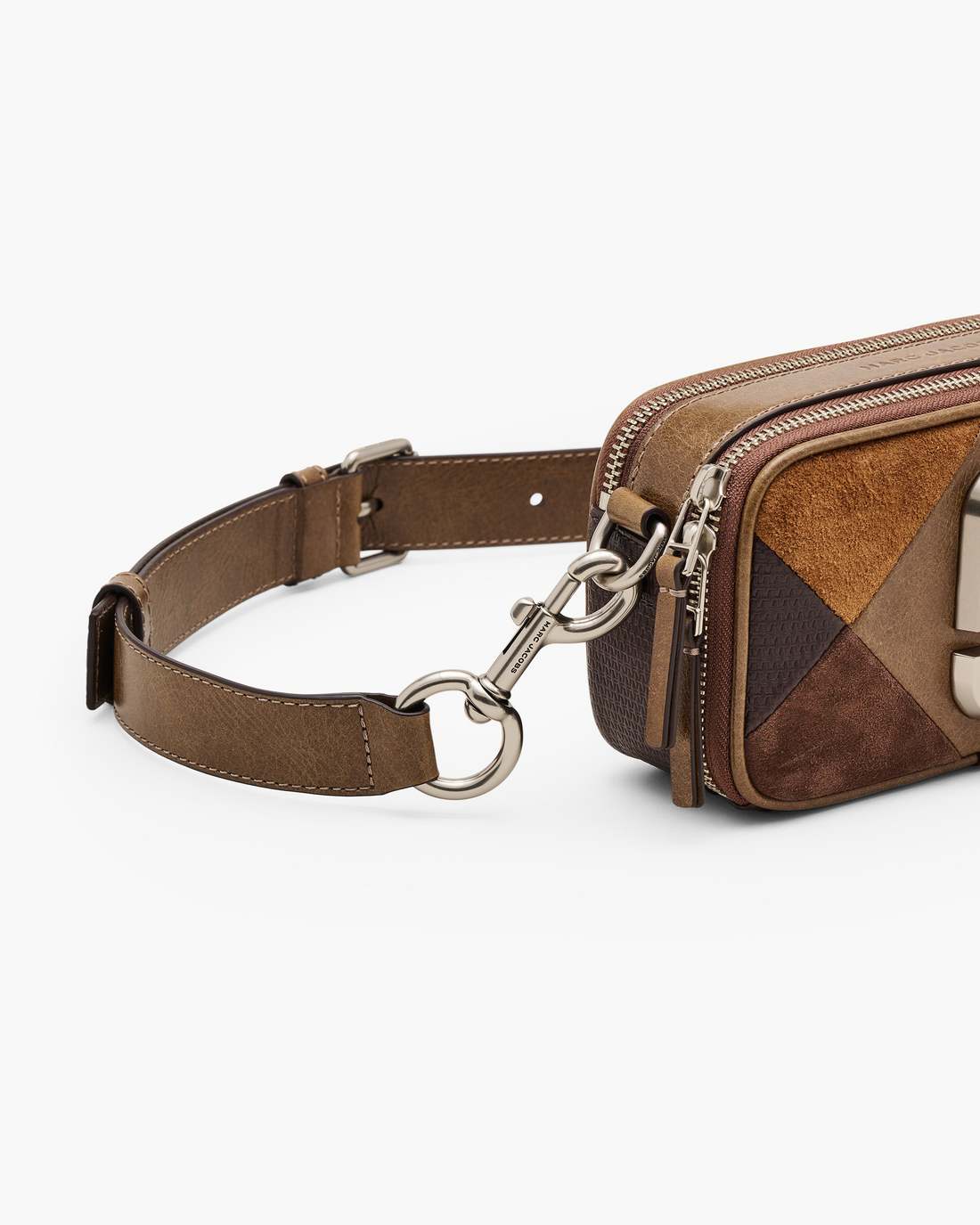 Marc Jacobs Customer Favorite - The Suede Patchwork Snapshot Brown Multi