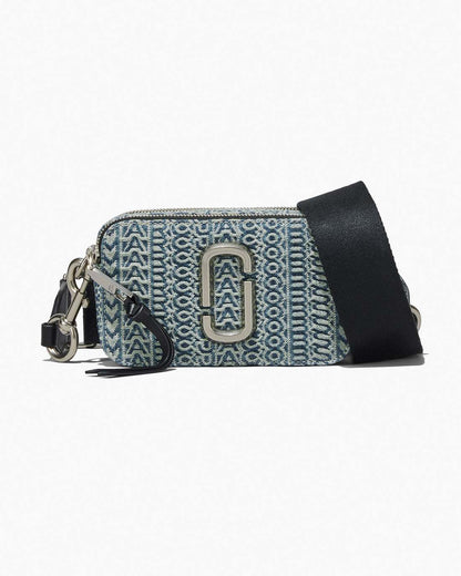 Marc Jacobs Top Pick - The Washed Monogram Denim Snapshot Sun Faded Denim