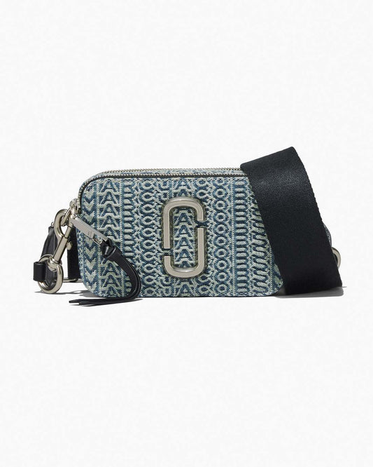 Marc Jacobs Top Pick - The Washed Monogram Denim Snapshot Sun Faded Denim