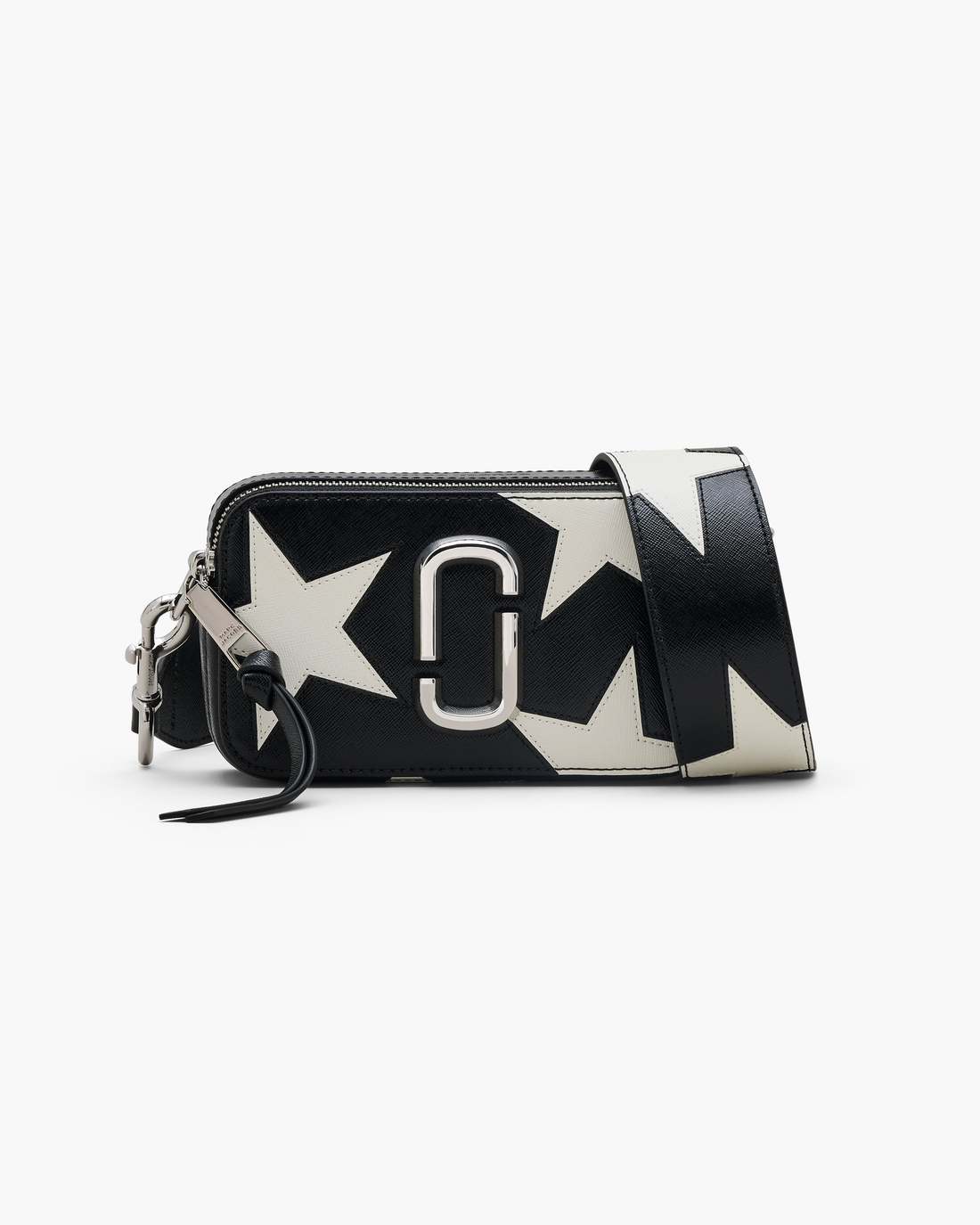 Marc Jacobs Great Value - The Star Patchwork Leather Snapshot Black/White