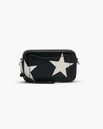 Marc Jacobs Great Value - The Star Patchwork Leather Snapshot Black/White