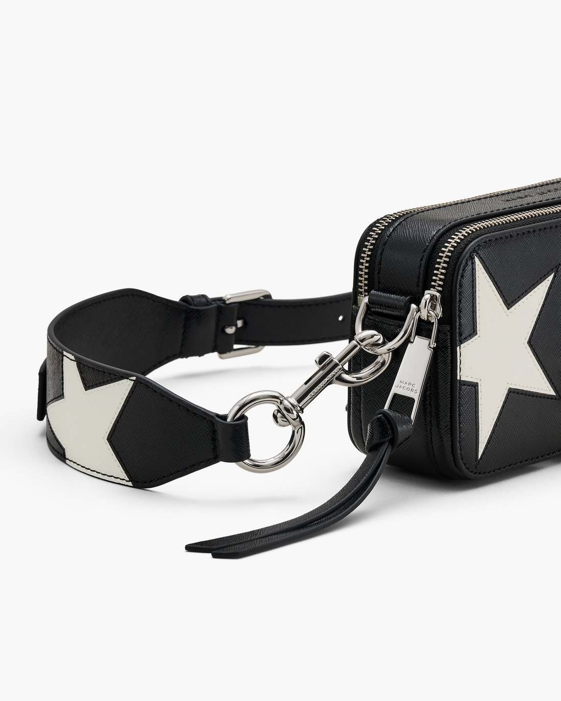 Marc Jacobs Great Value - The Star Patchwork Leather Snapshot Black/White