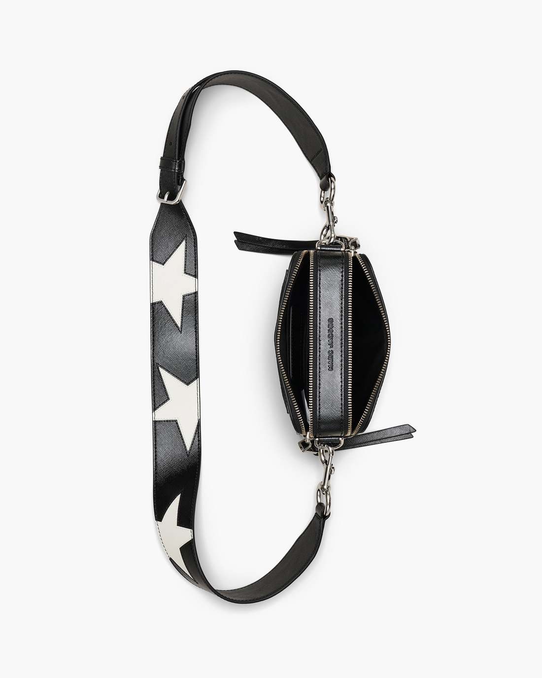 Marc Jacobs Great Value - The Star Patchwork Leather Snapshot Black/White