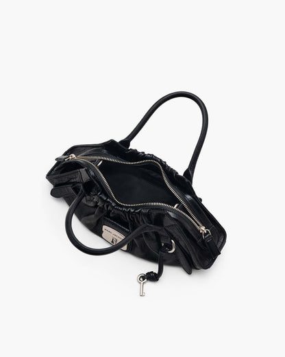 Marc Jacobs Discount - The Croc Cristina Small Satchel Black