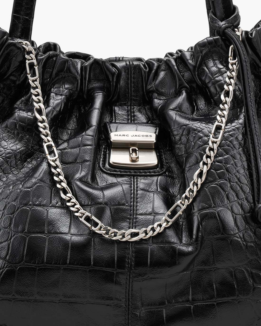 Marc Jacobs Sale - The Croc Cristina Tote Black