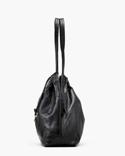 Marc Jacobs Sale - The Croc Cristina Tote Black