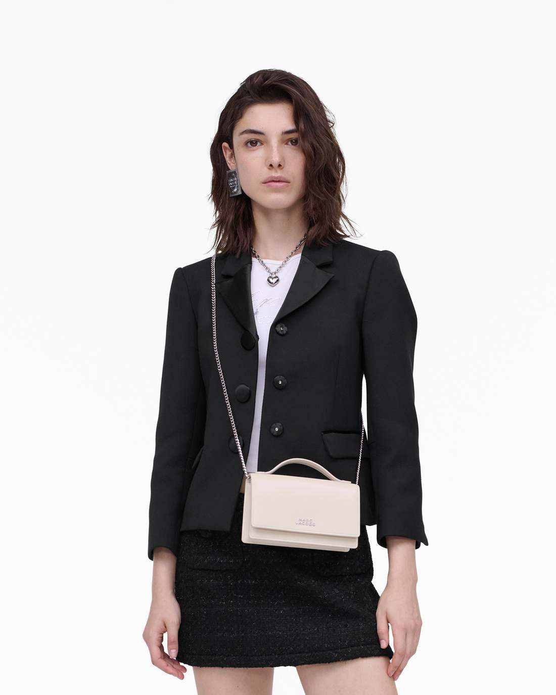 Marc Jacobs Top Pick - The Glam Mirror Mini Bag Cotton White