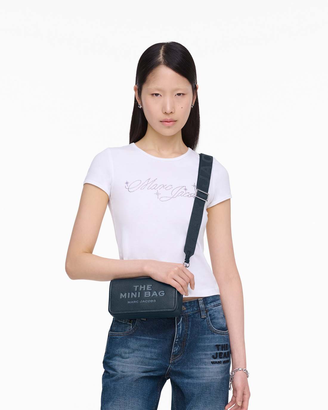 Marc Jacobs Discount - The Leather Mini Bag Blue Sea