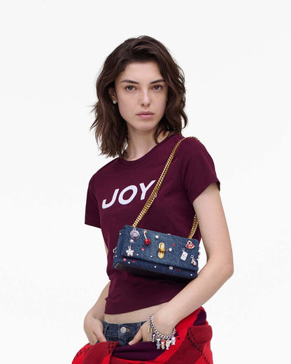 Marc Jacobs Signature - The Trinket Charm Denim Dual Chain Mini Bag Medium Wash Multi