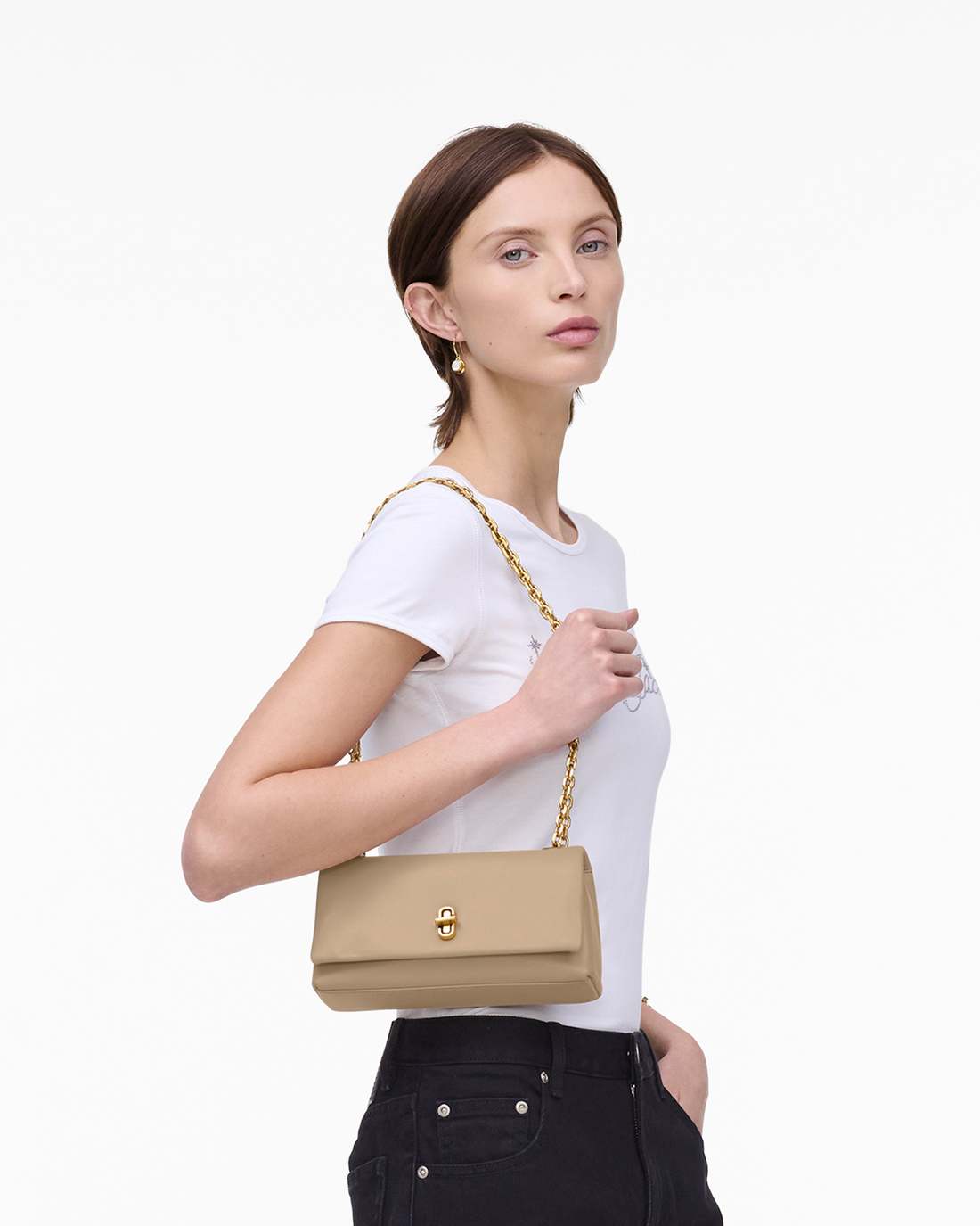 Marc Jacobs Discount - The Dual Chain Mini Bag Camel