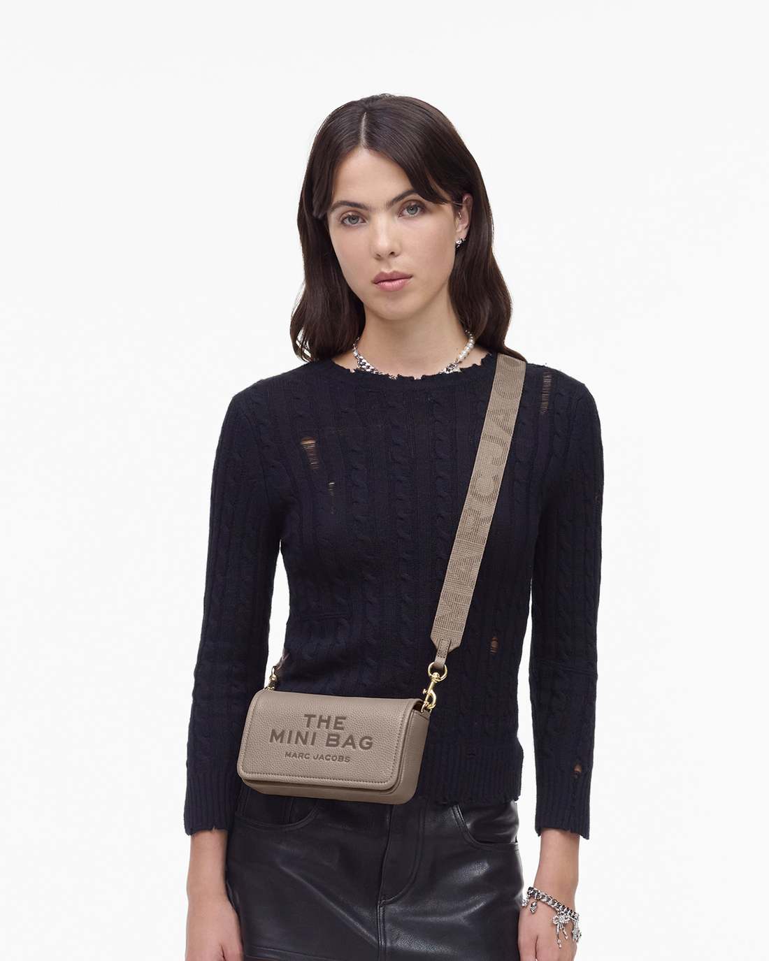 Marc Jacobs New - The Leather Mini Bag Cement