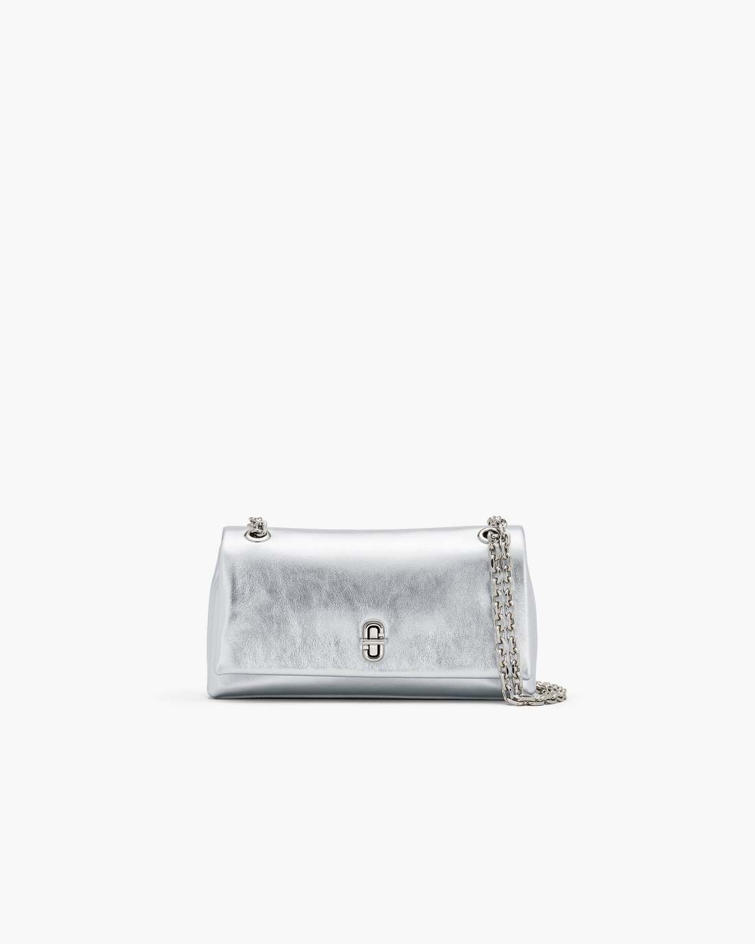 Marc Jacobs Discount - The Metallic Dual Chain Mini Bag Silver
