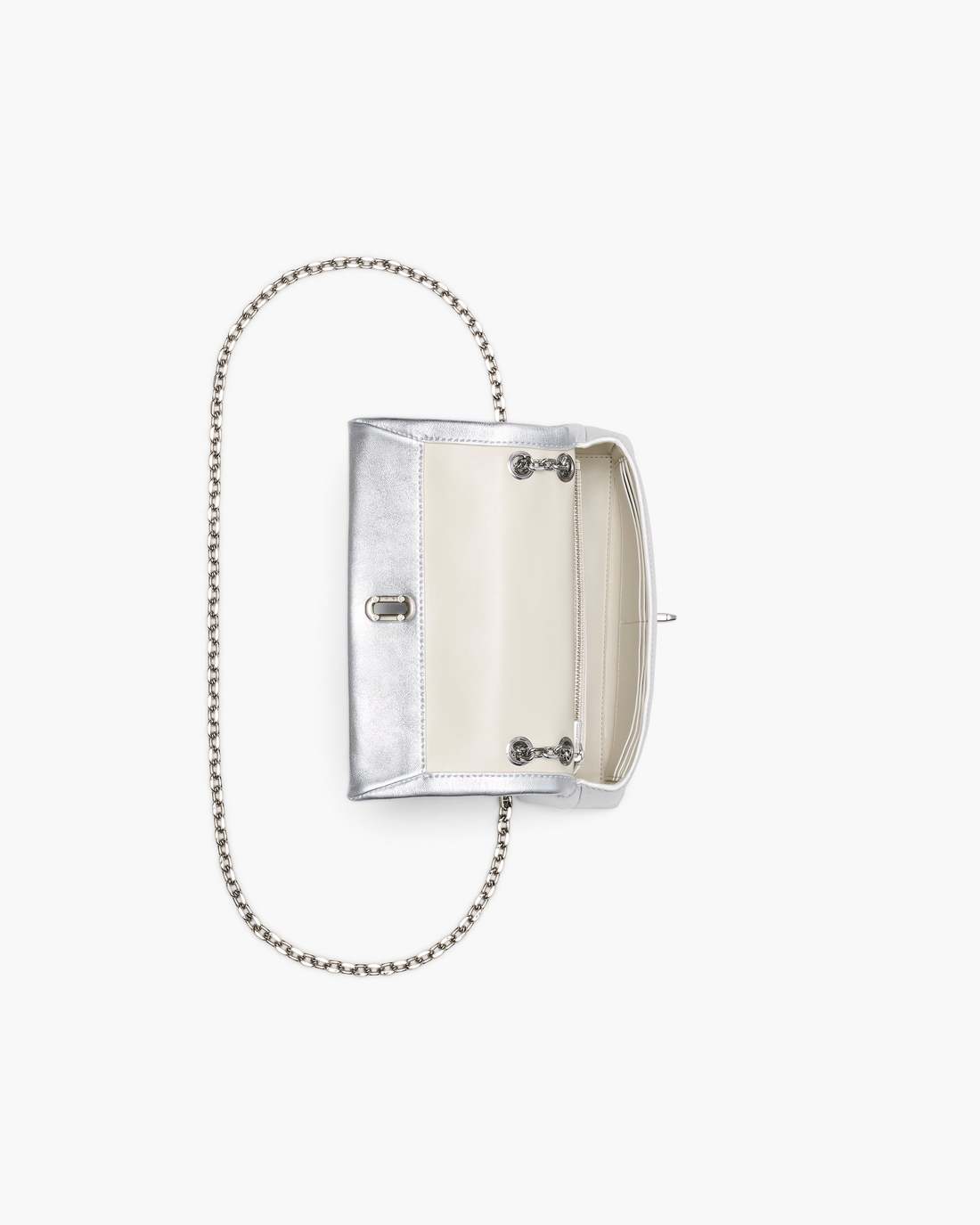 Marc Jacobs Discount - The Metallic Dual Chain Mini Bag Silver