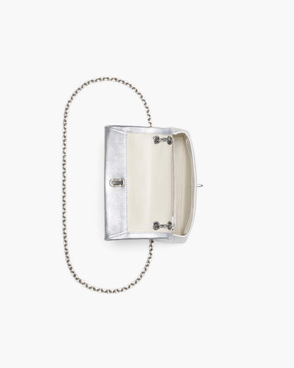 Marc Jacobs Discount - The Metallic Dual Chain Mini Bag Silver