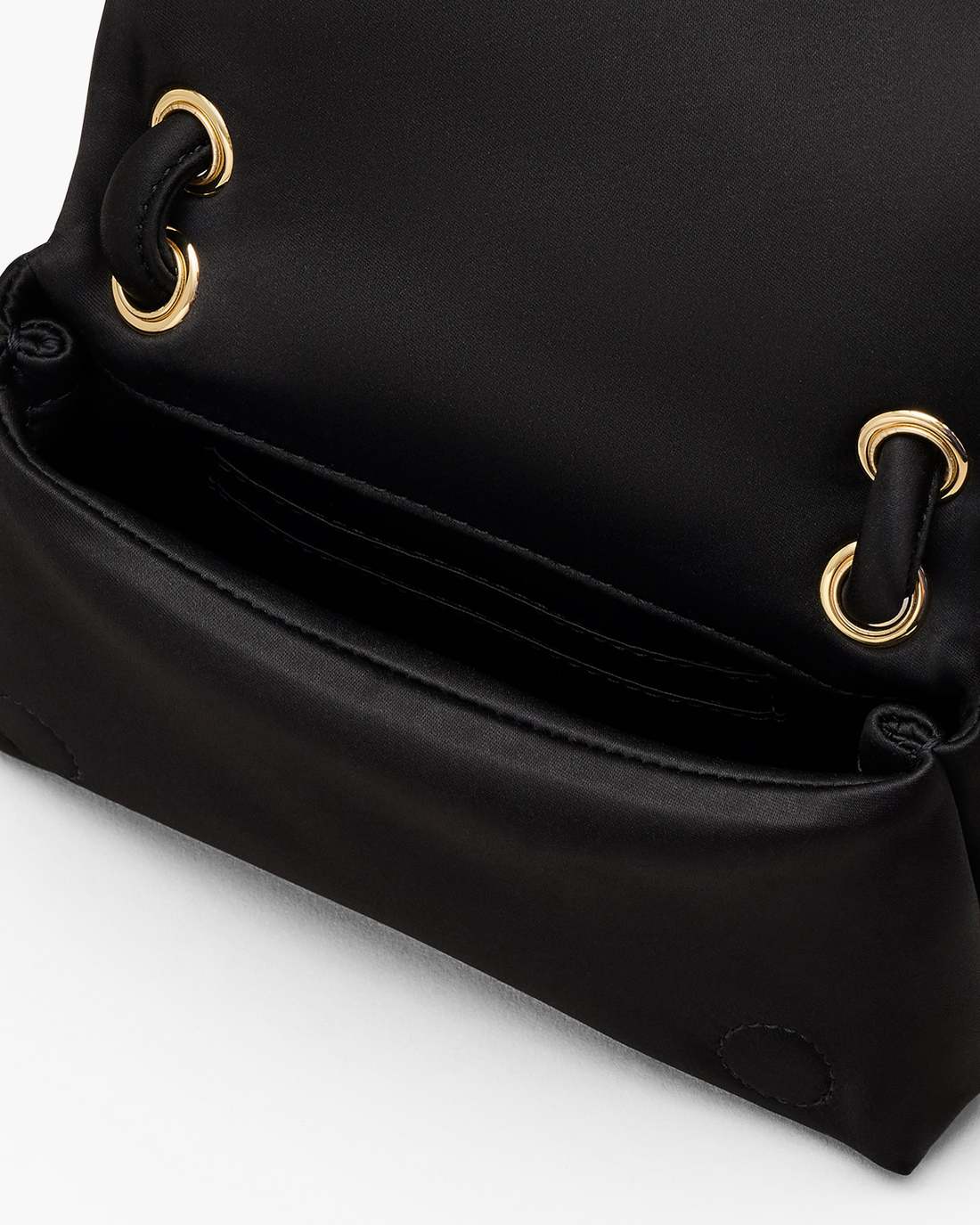 Marc Jacobs Sale - The Satin Micro Dual Bag Black