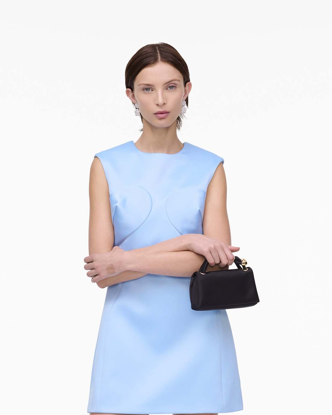 Marc Jacobs Sale - The Satin Micro Dual Bag Black